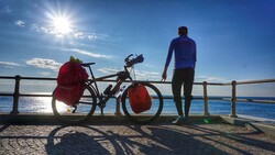Белгородец Александр Смагин преодолел 17 тысяч км на бамбуковом велосипеде