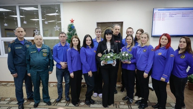 Вячеслав Гладков посетил дежурную службу первого января