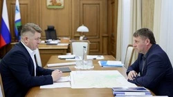 Александр Шуваев рассказал в встрече с мэром Белгорода Валентином Демидовым