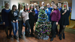 Краснояружская молодёжь приняла участие в праздничной новогодней вечеринке