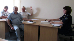 Новоизбранные члены общественного совета при ОМВД провели первое заседание