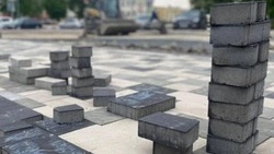 Строители приступили к финальной стадии благоустройства площади Советской в Ракитном