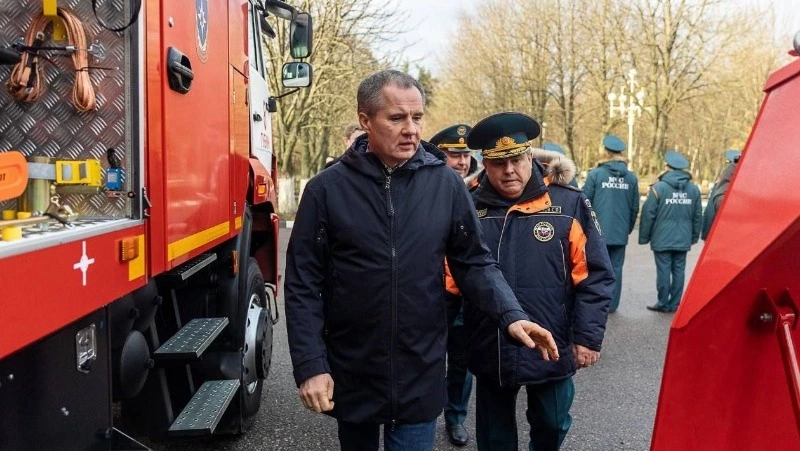 Вячеслав Гладков – о передачи техники пожарным частям Белгородской области