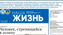 Газета «Наша жизнь» №21 от 22 мая 2025 года