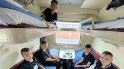 Ракитянские школьники отправились на отдых к морю