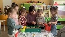 Воспитатели ракитянских детских садов провели занятия по выращиванию лука