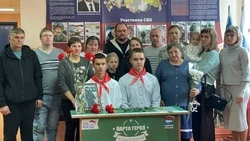 Ракитянцы открыли «Парту Героя» в честь Ивана Пацекина