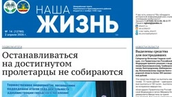 Газета «Наша жизнь» №14 от 2 апреля 2026 года
