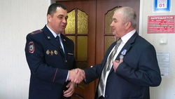 Подполковник милиции в отставке Евгений Пенской получил юбилейную медаль