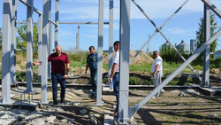 Глава администрации Ракитянского района проинспектировал строительство пожарного депо в Солдатском