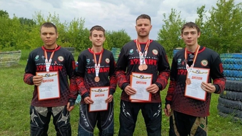 Ракитянцы стали призёрами чемпионата Курской области по пейнтболу 