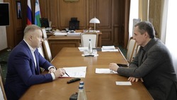 Вячеслав Гладков провёл деловую встречу с начальником Юго-Восточной железной дороги Игорем Наталенко