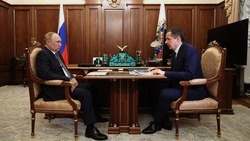 Вячеслав Гладков отчитался перед Владимиром Путиным о росте экономики в Белгородской области 