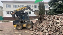 Строители продолжат благоустраивать площадь Советскую в Ракитном