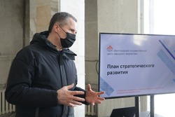 Вячеслав Гладков проверил ход капитального ремонта в Центре народного творчества 